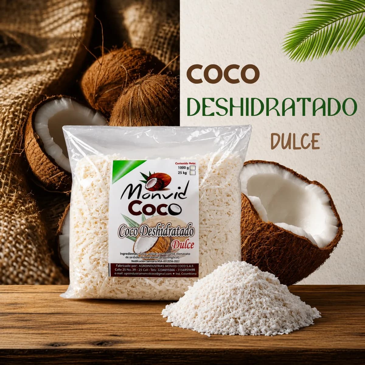 Sweet Dehydrated Coconut
